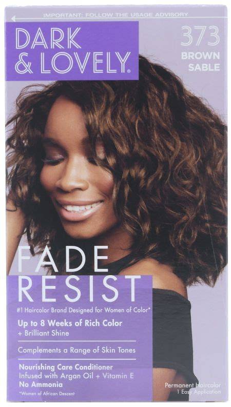 dark and lovely fade resist brown sable infographic