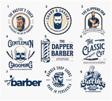 Philadelphia barber shop branding infographic