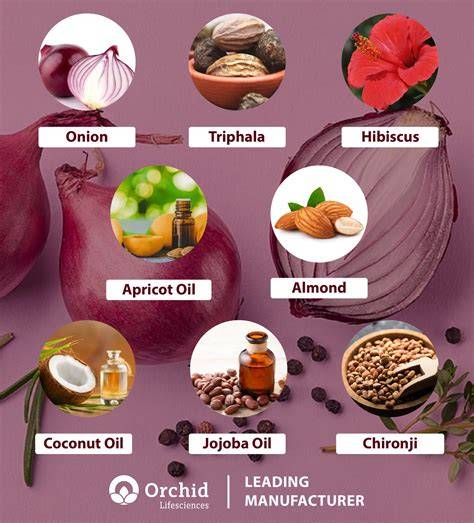 infographic ingredients of hair oil formulation