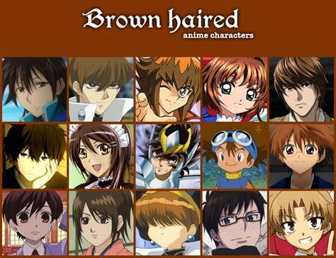 Brown-haired anime male character collage