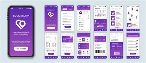 Mobile app booking interface screenshot
