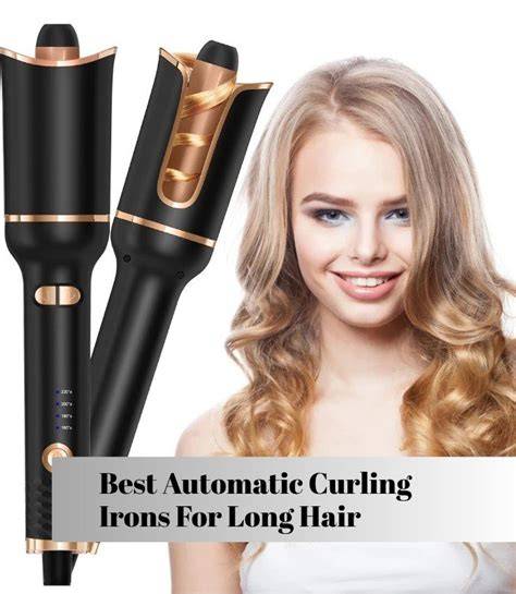 Automatic curling device infographic showing how hair is drawn into the chamber