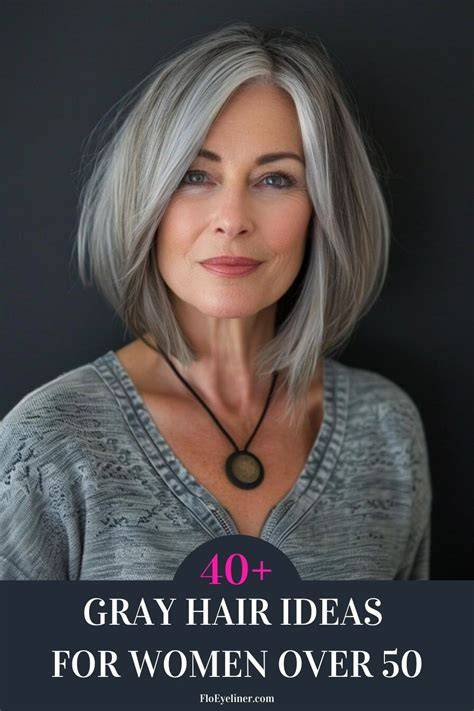 Hair color ideas for older women with gray hair