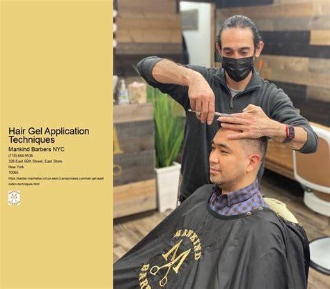 diagram of gel application technique for thinning hair
