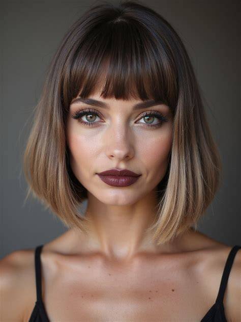 Blunt bob for fullness and volume