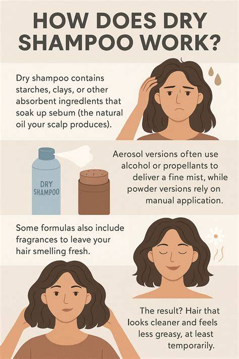 Infographic: How dry shampoo works and common precautions