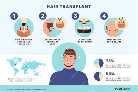 infographic: hair transplant pain and recovery