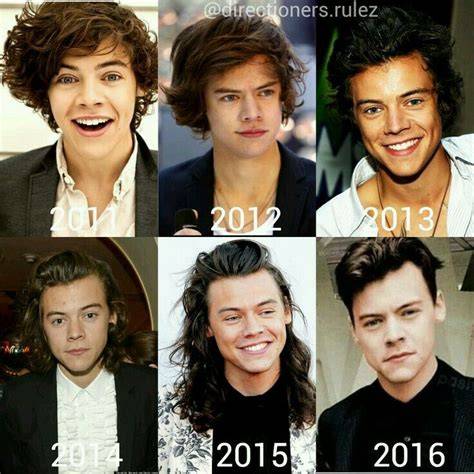 Harry Styles hair evolution timeline