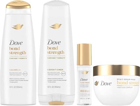 bond strength system infographic showing shampoo, conditioner, serum mask relation