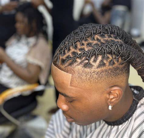 informative image of short dreadlock silhouettes and fades