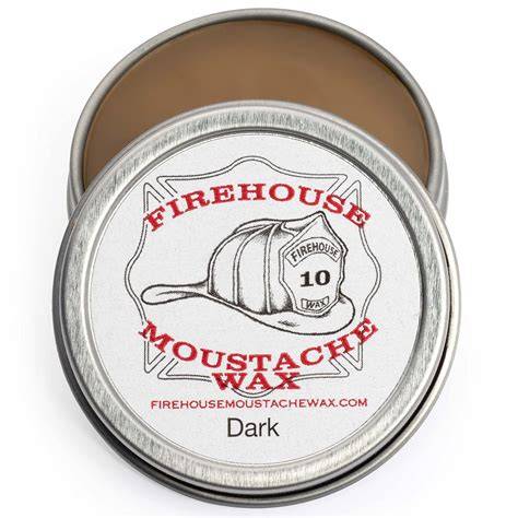 firehouse mustache wax hold heat infographic