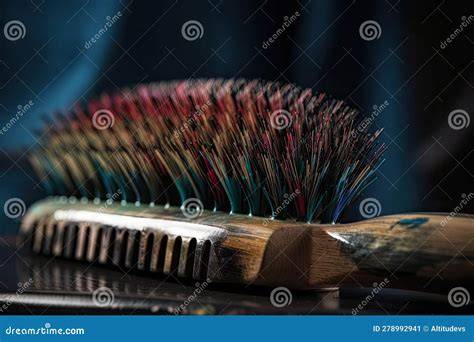 Hairbrush bristles color example