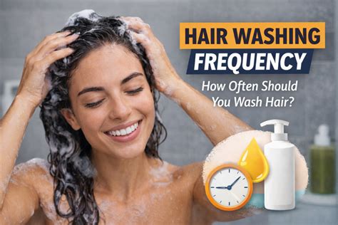 infographic: hair washing frequency by hair type