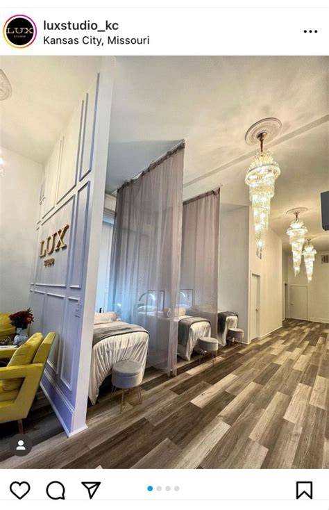 luxe lash studio interior and privacy rooms