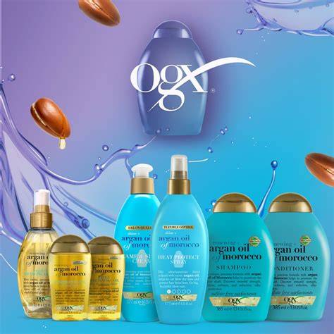 visual overview of OGX Argan Oil range