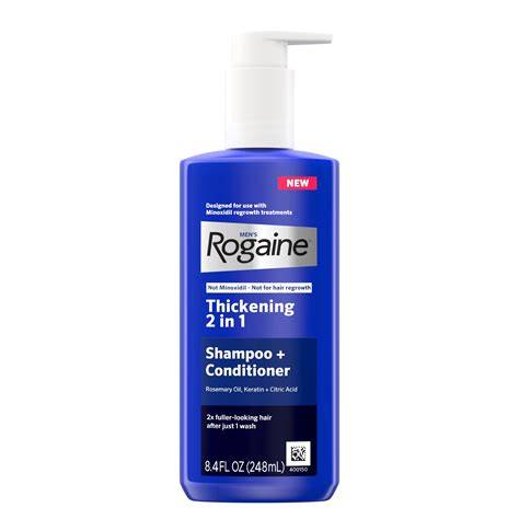 Rogaine 2-in-1 shampoo and conditioner usage