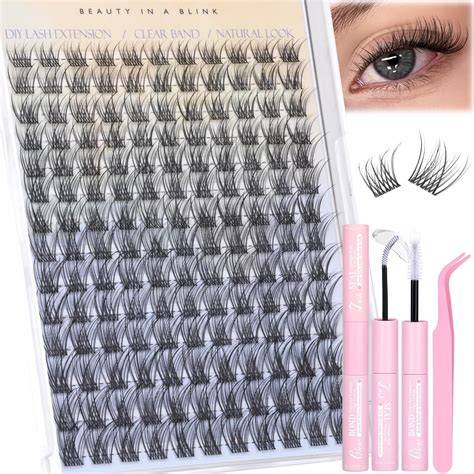 invisible bond lash extensions close-up