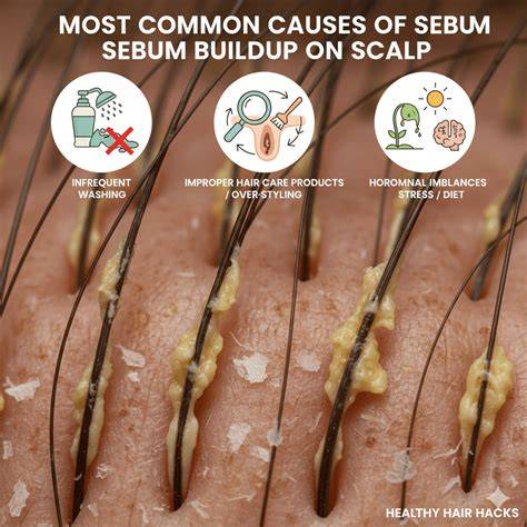 increasing sebum causes greasy hair