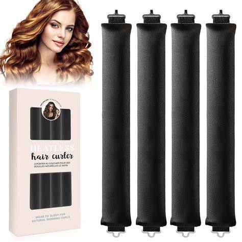 heatless curl rods setup visual guide