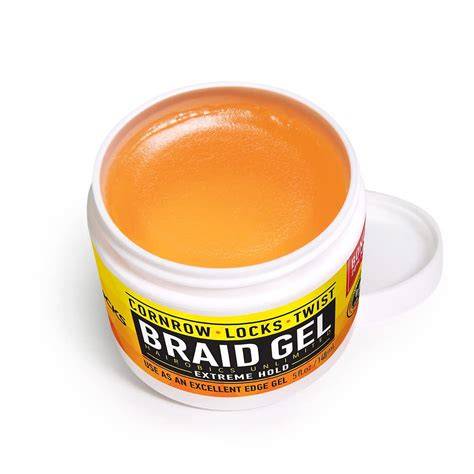 Visual comparison chart of popular black-owned braiding gels