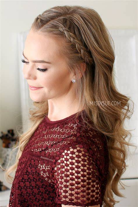lace braided headband illustration