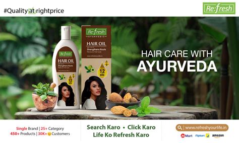 Natural Ayurvedic hair care infographic