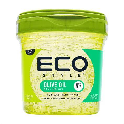 eco styling olive oil gel ingredients infographic