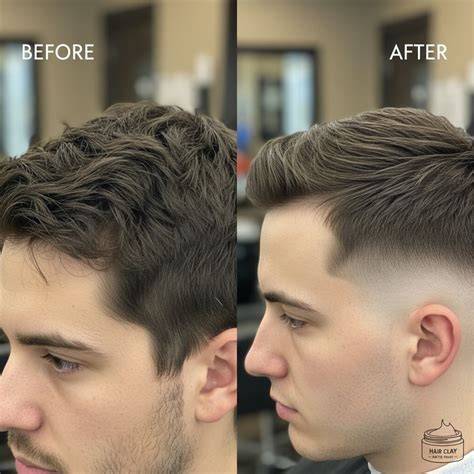 Matte textured hairstyle with clay concept