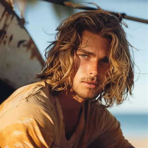 Beach-inspired long surfer hair infographic