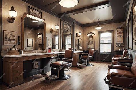 classic barber shop interior and vibe