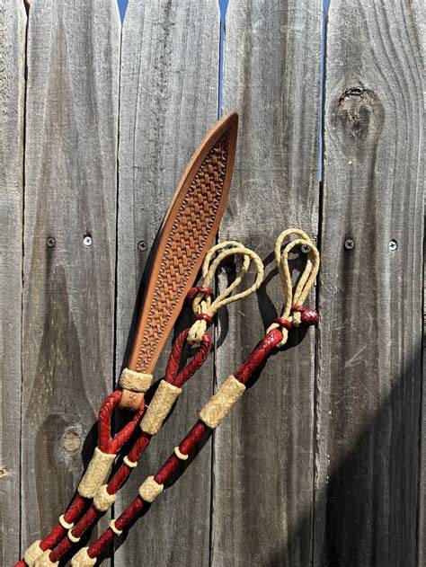 rawhide reins cross section and weave types