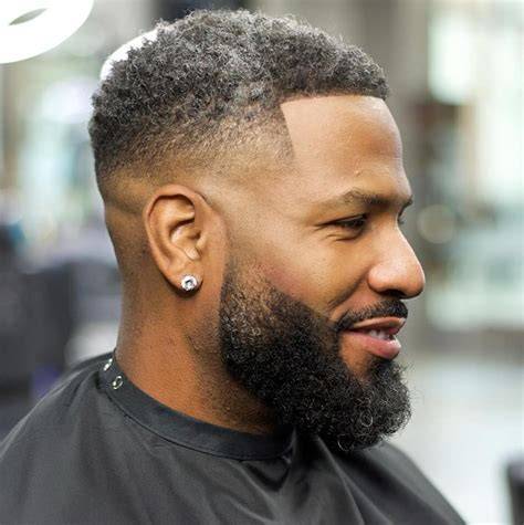 Black men haircuts infographic overview