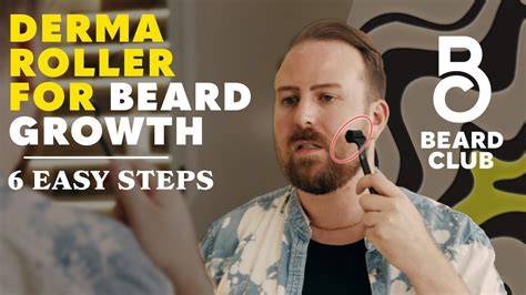 infographic: derma roller beard growth timeline
