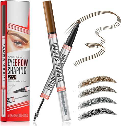 eyebrow pen two-prong design illustration
