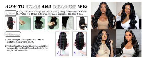 chart of care steps for human hair wigs