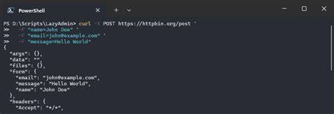Infographic: cURL to PowerShell translation flow