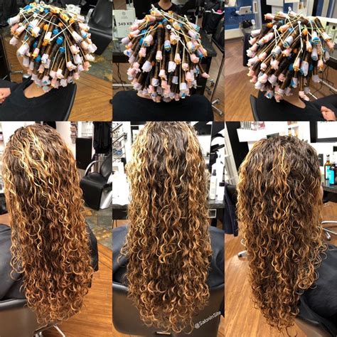clear examples of traditional and spiral perm results