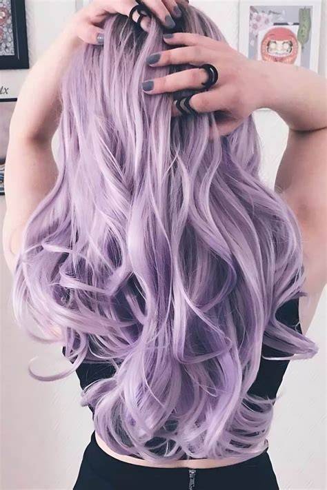 lavender hair ideas infographic