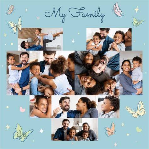 family hair evolution collage