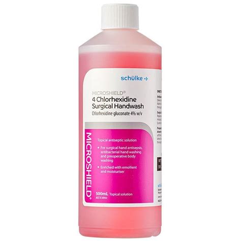 chlorhexidine body wash infographic