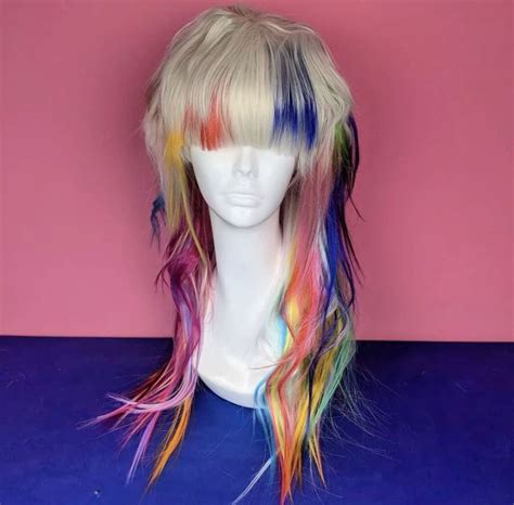 quirky wig transformation illustration