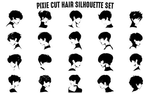 pixie cut with v-nape silhouette