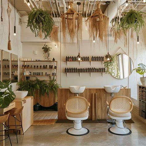 eco friendly salon Southsea interior