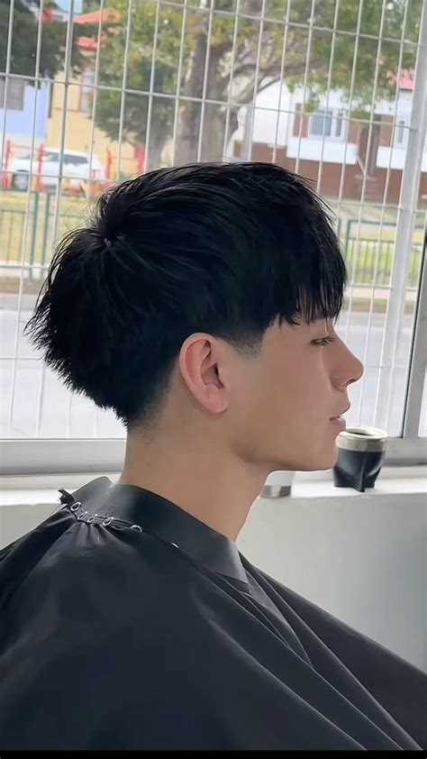 Visual guide of low taper fade on Asian hair