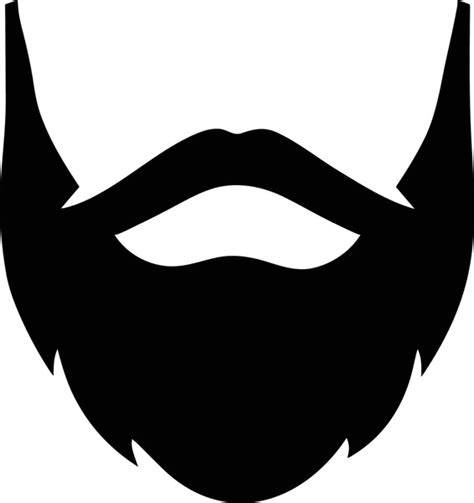 Beard silhouette with precise goatee lines