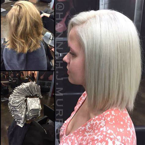 platinum blonde hair transformation photo