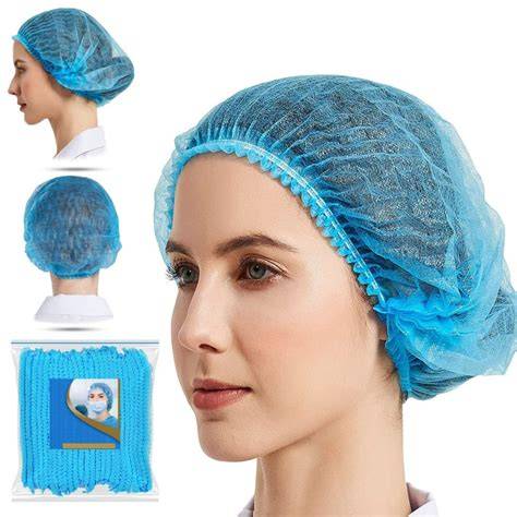 infographics on disposable hair nets materials and uses