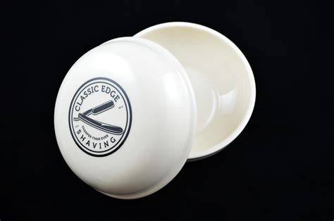 classic shaving bowl design with lid