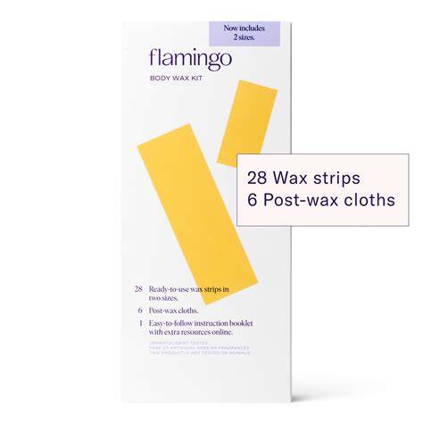 Flamingo wax strips product layout